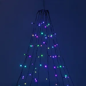 Светодиодная гирлянда Лучи Смарт ARD-GALA-CLASSIC-2700-BLACK-180LED RGB (230V, 3.6W, Tuya Wi-Fi) (Ardecoled, IP65)