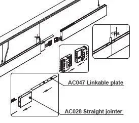 Коннектор прямой ALT-LINEAIR-FLAT-CON-I-2094 (ANOD) (Arlight, IP20 Металл, 3 года)