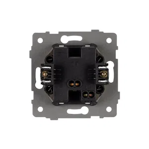 Механизм выключателя одноклавишный самовозвратный SWT-MKR1-PL-BK-V (250V, 10A) (Arlight, -)
