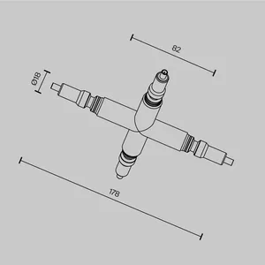 Комплектующие для систем освещения с токоведущими элементами Technical CA008TX-B
