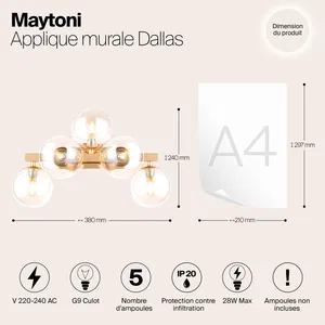 Настенный светильник (бра) Maytoni MOD547WL-05G