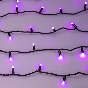 Светодиодная гирлянда ARD-STRING-CLASSIC-10000-BLACK-100LED-MILK-LIVE RGB-DMX (24V, 10W) (Ardecoled, IP65, 1 год)