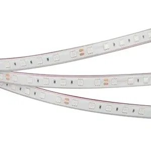 Лента RTW 2-5000PGS 24V Yellow 2x (5060, 300 LED, LUX) (Arlight, 14.4 Вт/м, IP67)
