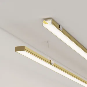 Профиль LINE-1708-2000 ANOD GOLD (Arlight, Алюминий)