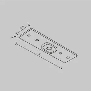 Комплектующие для накладной трековой системы Technical TRA034C-21W