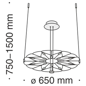 Подвесной светильник Maytoni MOD037PL-L16B
