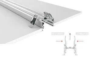 Профиль с экраном S2-LINIA69-F-2500 ANOD+OPAL (Arlight, Алюминий)