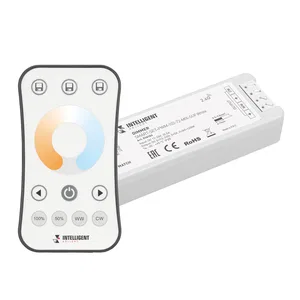 INTELLIGENT ARLIGHT Диммер SMART-SET-PWM-102-72-MIX-SUF White (12-24V, 2x5A, ПДУ RING 10кн, 2.4G) (IARL, Контроллер)