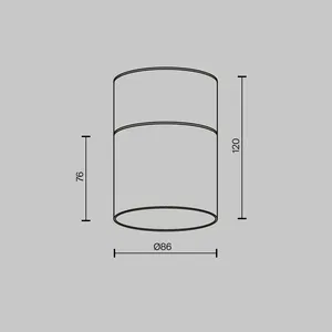 Потолочный светильник Technical C094CL-GX53-W