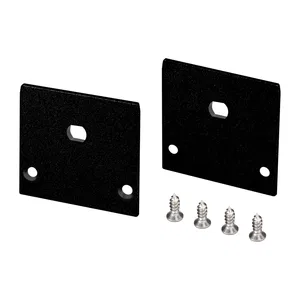 Заглушка LINE-3535-TRAY BLACK с отверстием (Arlight, Алюминий)