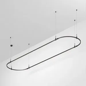 Основание ART-APRIORI-OVAL-HANG-4000x1000 (BK) (Arlight, IP20 Металл, 3 года)