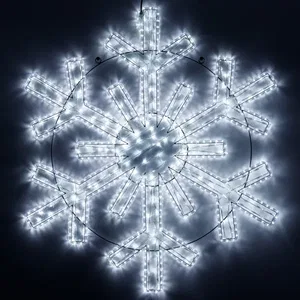 Фигура светодиодная ARD-SNOWFLAKE-M11-1250x1200-604LED White (230V, 36.5W) (Ardecoled, IP65, 1 год)