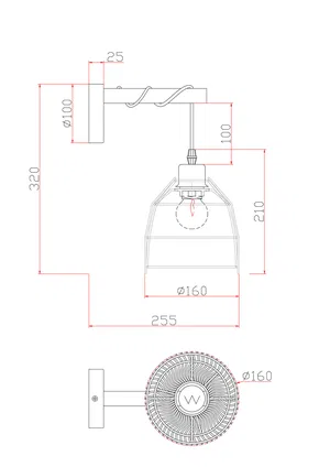 Настенный светильник (бра) Freya FR5334WL-01W