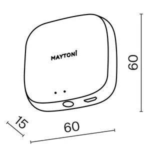 Центр управления умным домом Lighting control MD-TRA034-W