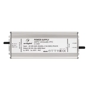 Блок питания ARPV-UH24480-PFC (24V, 20A, 480W) (Arlight, IP67 Металл, 7 лет)