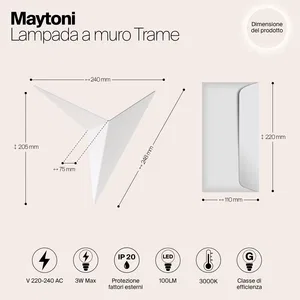 Настенный светильник (бра) Maytoni C808WL-L3W