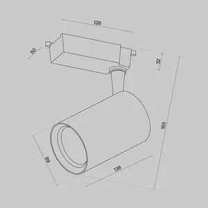 Трековый светильник Technical TR003-1-15W3K-M-B