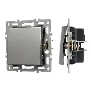 Механизм выключателя одноклавишный проходной SWT-MKP1-PL-GR (250V, 16A) (Arlight, -)