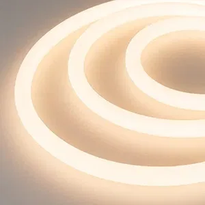 Лента герметичная MOONLIGHT-SIDE-A336-D25mm 24V Warm2300 360deg (14.4 W/m, IP65, 2835, 5m, wire x1) (Arlight, Вывод боковой, 3 года)