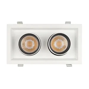 Светильник LTD-PULL-S110x210-2x10W Warm3000 (WH, 24 deg, 230V) (Arlight, IP20 Металл, 5 лет)