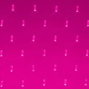 Светодиодная гирлянда ARD-NETLIGHT-CLASSIC-2000x1500-CLEAR-288LED Pink (230V, 18W) (Ardecoled, IP65)