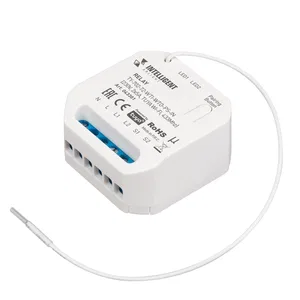 INTELLIGENT ARLIGHT Релейный модуль TY-702-72-WTI-WTO-PS-IN (230V, 2x5A, TUYA Wi-Fi, 433Mhz) (IARL, IP20 Пластик, 3 года)