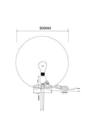 Ландшафтный светильник Outdoor O594FL-01W1