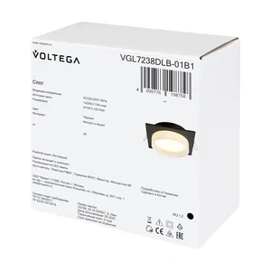 Встраиваемый светильник Voltega VGL7238DLB-01B1