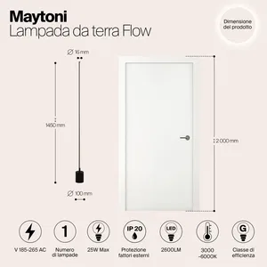 Напольный светильник (торшер) Maytoni MOD147FL-L20BK1