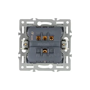 Механизм выключателя двухклавишный непроходной SWT-MK02-PL-BK (250V, 16A) (Arlight, -)