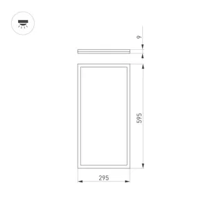 Светильник DL-INTENSO-S300x600-28W Warm3000 (WH, 120 deg, CRI90, 230V) (Arlight, IP40 Металл, 5 лет)