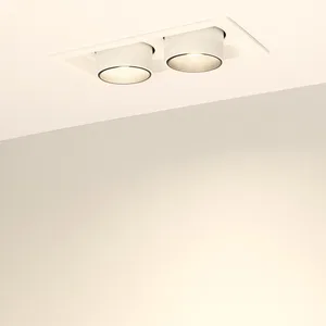 Светильник LTD-PULL-S110x210-2x10W Warm3000 (WH, 24 deg, 230V) (Arlight, IP20 Металл, 5 лет)
