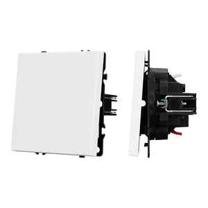 ARL NOBE Выключатель проходной 1 кл софт-тач белый кварц SWT-MKP1-SFPL-WH (250V, 10A) (Arlight, -)