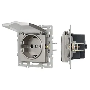 Механизм розетки влагозащищённый SCT-MCP-PL-GR (250V, 16A) (Arlight, -)