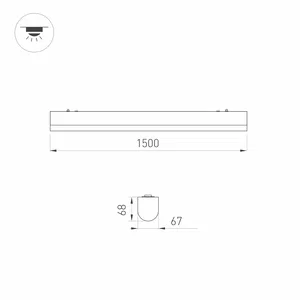 Светильник ALT-LARGO-1500-40W Day4000 (WH, 120 deg, 230V) (Arlight, IP65 Пластик, 5 лет)
