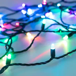 Светодиодная гирлянда ARD-STRING-CLASSIC-6000-BLACK-40LED-LIVE RGB-SPI (12V, 26W) (Ardecoled, IP65, 1 год)