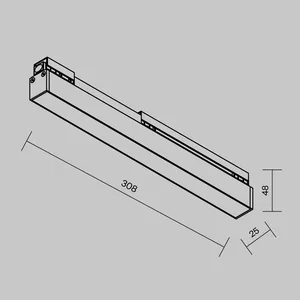 Уличный трековый светильник Outdoor O-TR02-1-S-12WB4K