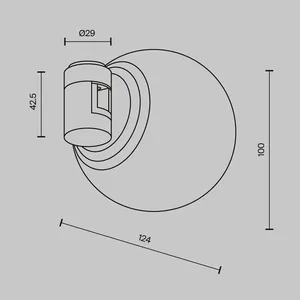 Трековый светильник Technical TR229-1-5W3K-BS