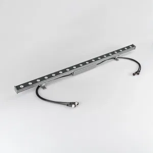 Светодиодный прожектор AR-LINE-1000S-18W-24V RGB (Grey, 30 deg, DMX512) (Arlight, Закрытый)
