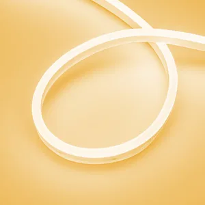 Лента герметичная AURORA-PS-A120-16x8mm 24V Amber (10 W/m, IP65, 2835, 5m) (Arlight, Силикон, 2 года)