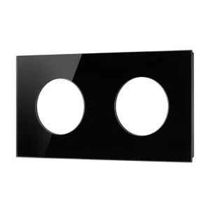 Рамка стеклянная FRM-GLARE-GC-2-BK (Arlight, -)