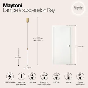 Подвесной светильник Maytoni P022PL-L20G3K