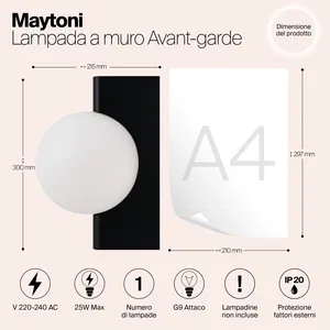 Настенный светильник (бра) Maytoni MOD324WL-01B