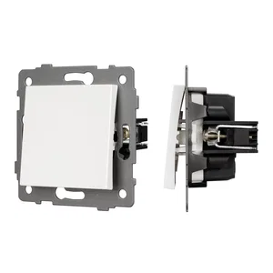 Механизм выключателя одноклавишный самовозвратный SWT-MKR1-PL-WH-V (250V, 10A) (Arlight, -)