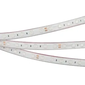 Лента RTW 2-5000PGS 24V Yellow 2x (5060, 300 LED, LUX) (Arlight, 14.4 Вт/м, IP67)