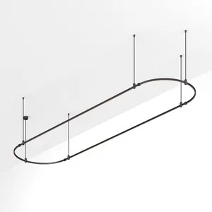 Основание ART-APRIORI-OVAL-ROD-800-4000x1000 (BK) (Arlight, IP20 Металл, 3 года)