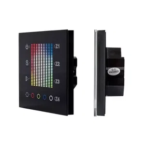 Панель Sens SR-2831AC-RF-IN Black (220V,RGB,4зоны) (Arlight, IP20 Пластик, 3 года)