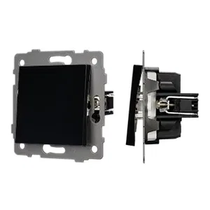 Механизм выключателя одноклавишный непроходной SWT-MK01-PL-BK-V (250V, 10A) (Arlight, -)