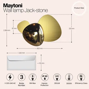 Настенный светильник (бра) Maytoni MOD314WL-L8G3K