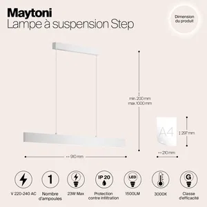 Подвесной светильник Maytoni P010PL-L23W